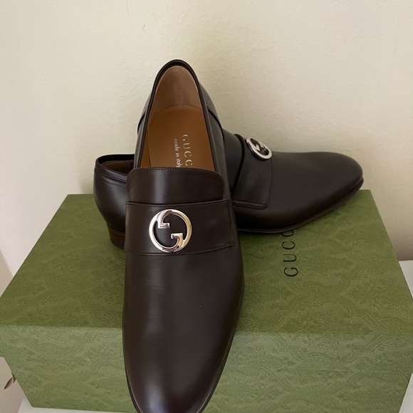 NIB GUCCI MEN'S INTERLOCKING G LOAFER Sz 12G US 12.5 - Picture 5 of 14
